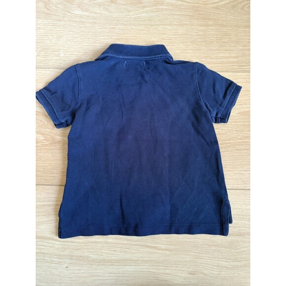 POLO Ralph Lauren Baby Boys 24M Navy Blue Polo Bear Short Sleeve Shirt Knit - Picture 6 of 7